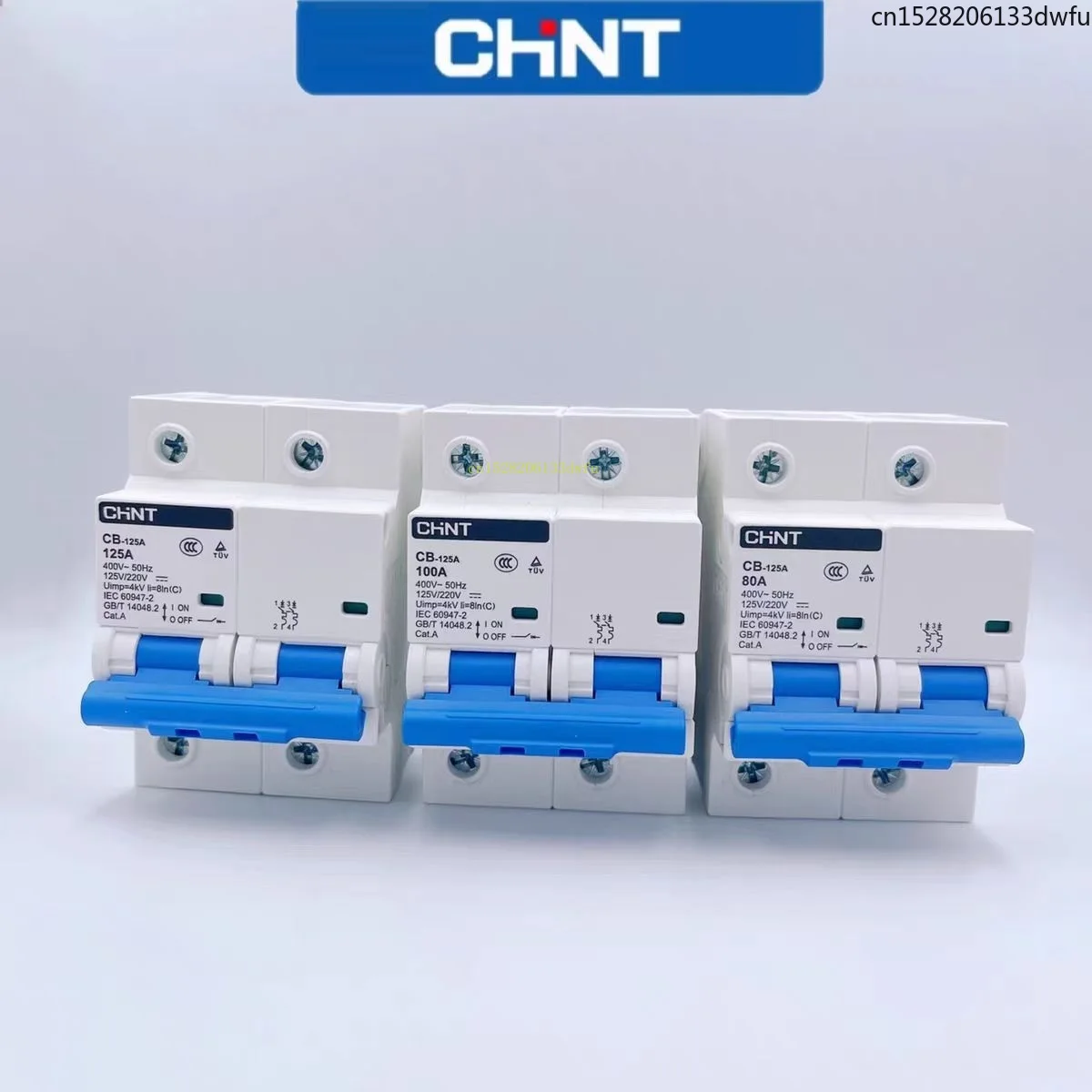 CHINT CB-125A AC DC Circuit Breaker 1P 48V Electric Vehicle Dedicated for Communication 80A 100A 125A 110V 220V Solar