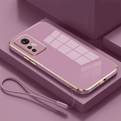 Funda de teléfono a prueba de golpes para Xiaomi 12 lite, Mi 12 Pro, MI 12T Pro, mi 12 12s, 12x, xiaomi 12T 12, cubierta trasera cuadrada de lujo