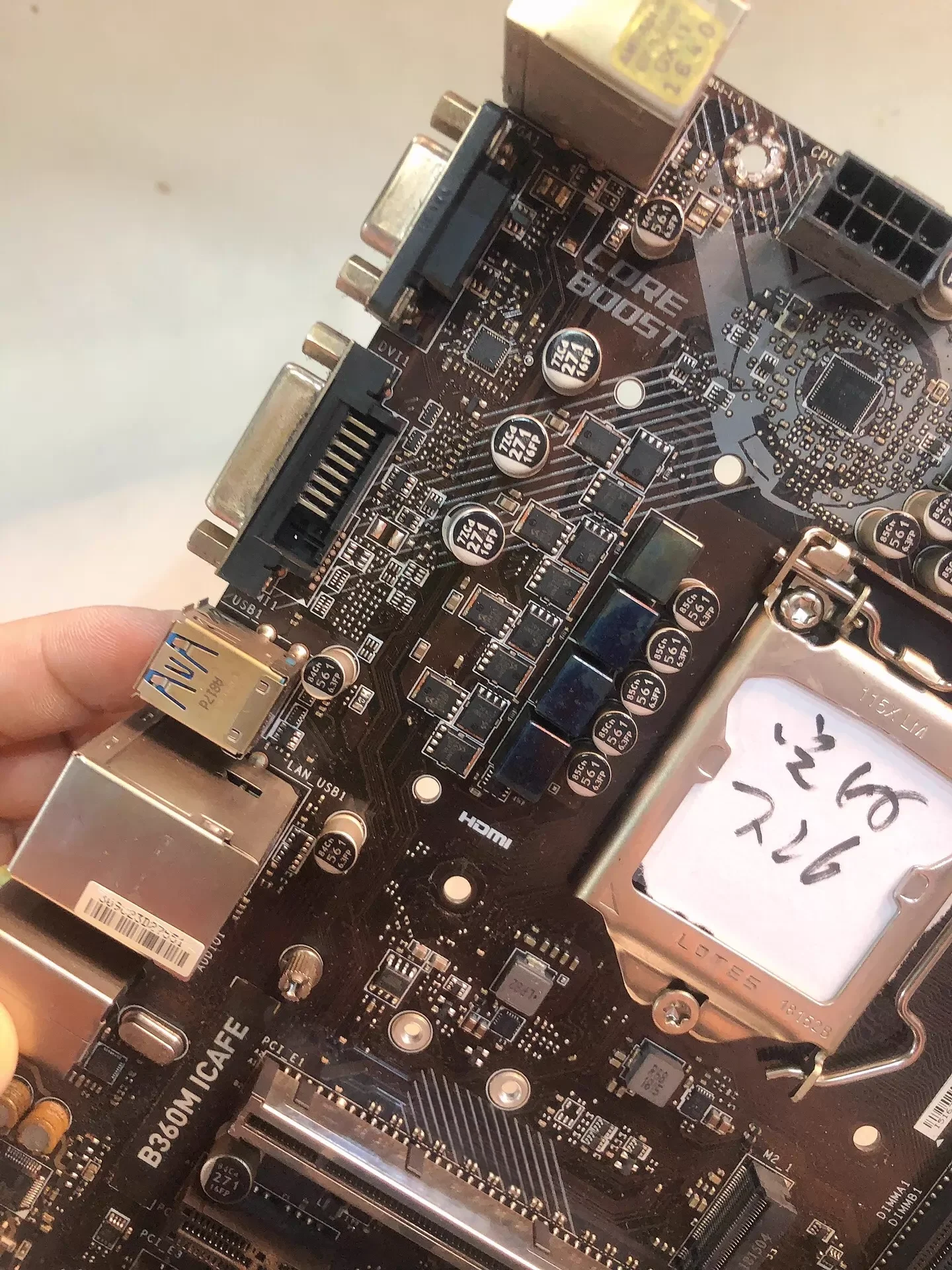 For MSI B360M ICAFE Desktop Motherboard LGA 1151 DDR4 VGA DVI Mainboard 100% Tested OK Fully Work