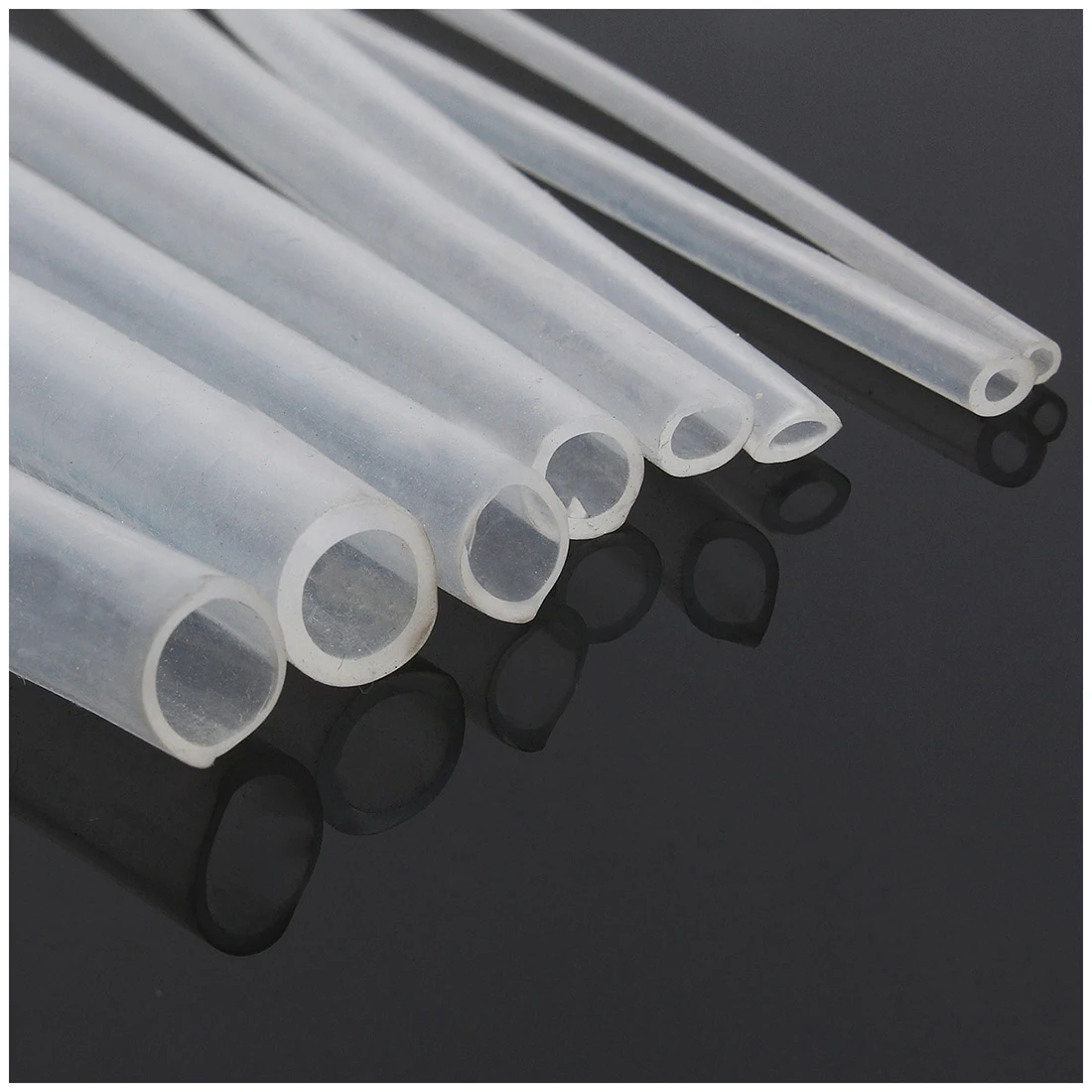 DT17 Silicone Tube 2m, Food Grade Flexible Pressure Hose 4x6mm, High Temperature Resistance Water Pipe