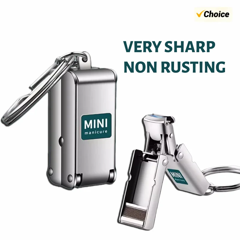 Stainless Steel Nail Clipper - Folding Portable Travel Manicure Tool - Stainless Steel Manicure Tool