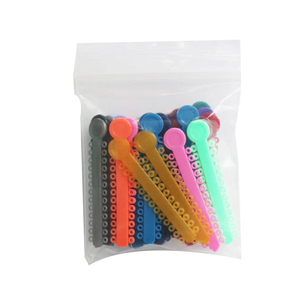 40sticks 1040Pcs Dental Elastic Ligature Tie Rubber Tie I type