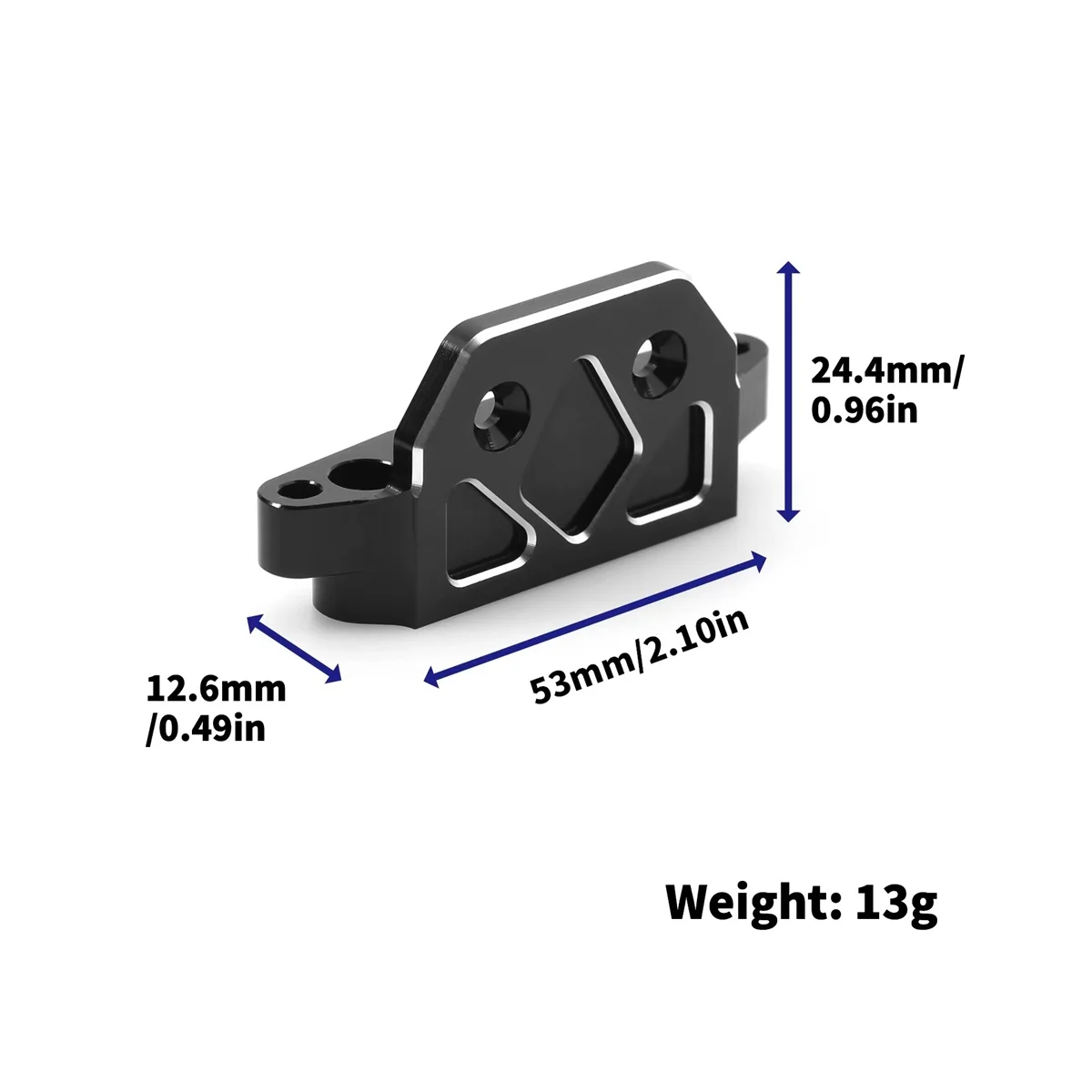 Metal Rear Bulkhead Tie Bar Suspension Arm Code Hinge Pin Mount for 1/10 Traxxas Slash 4X4 LCG Rally Upgrade Parts