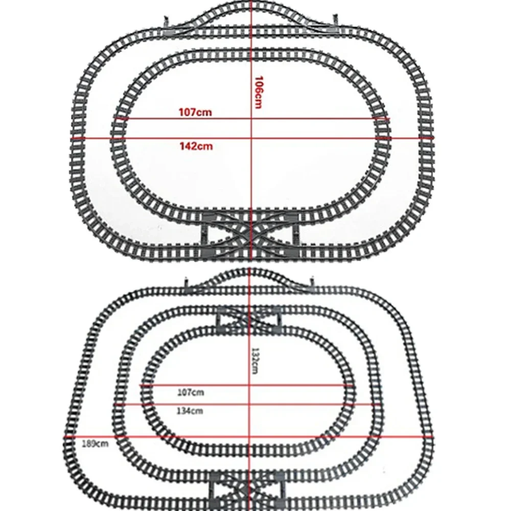 

Высокоскоростной железнодорожный поезд переключатель Гибкая дорожка прямая изогнутая дорожка пересечение гибкие строительные блоки игрушки