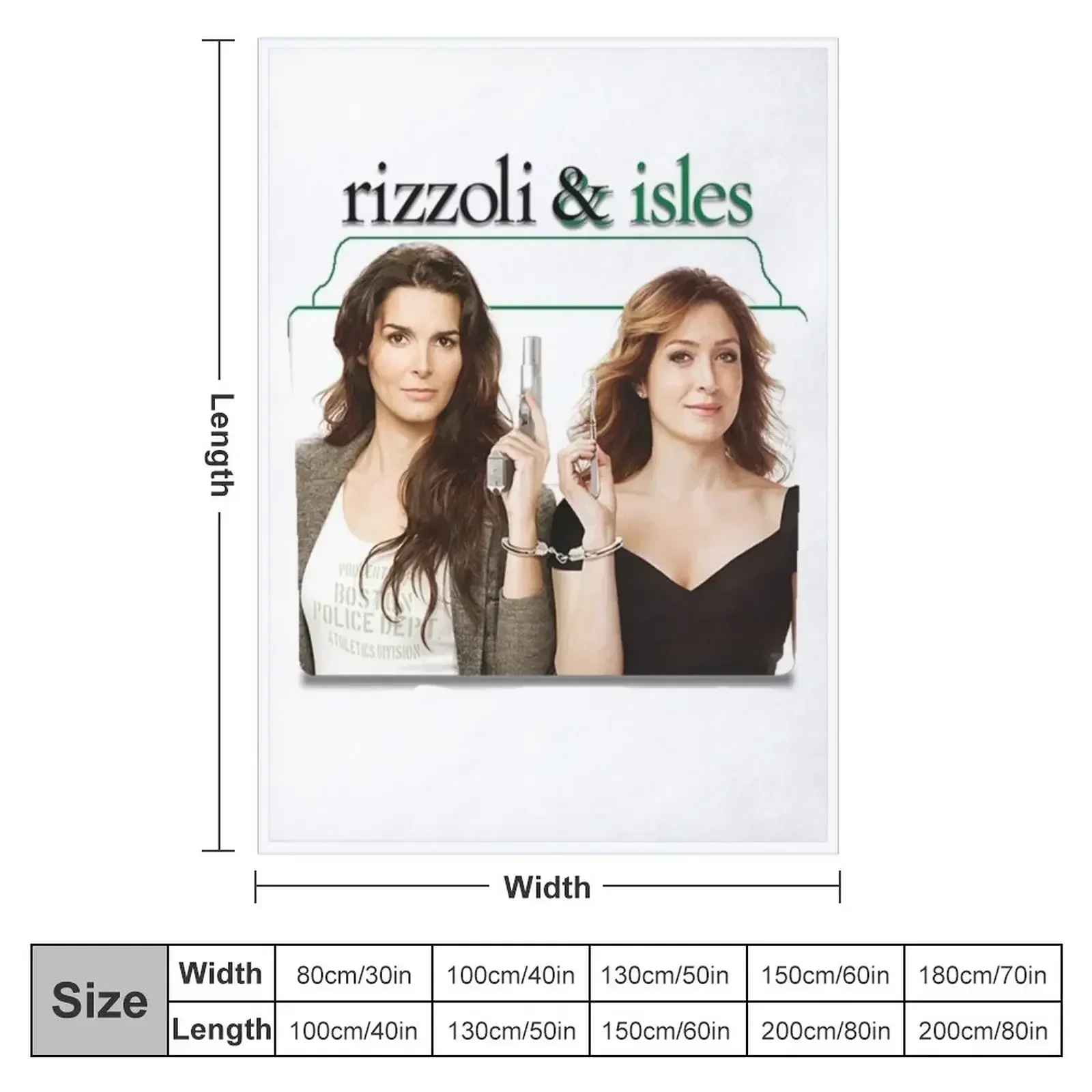 Rizzoli and Isles , Rizzoli and Isles Throw Blanket couch cozy soft plush fuzzy picnic outdoor blanket