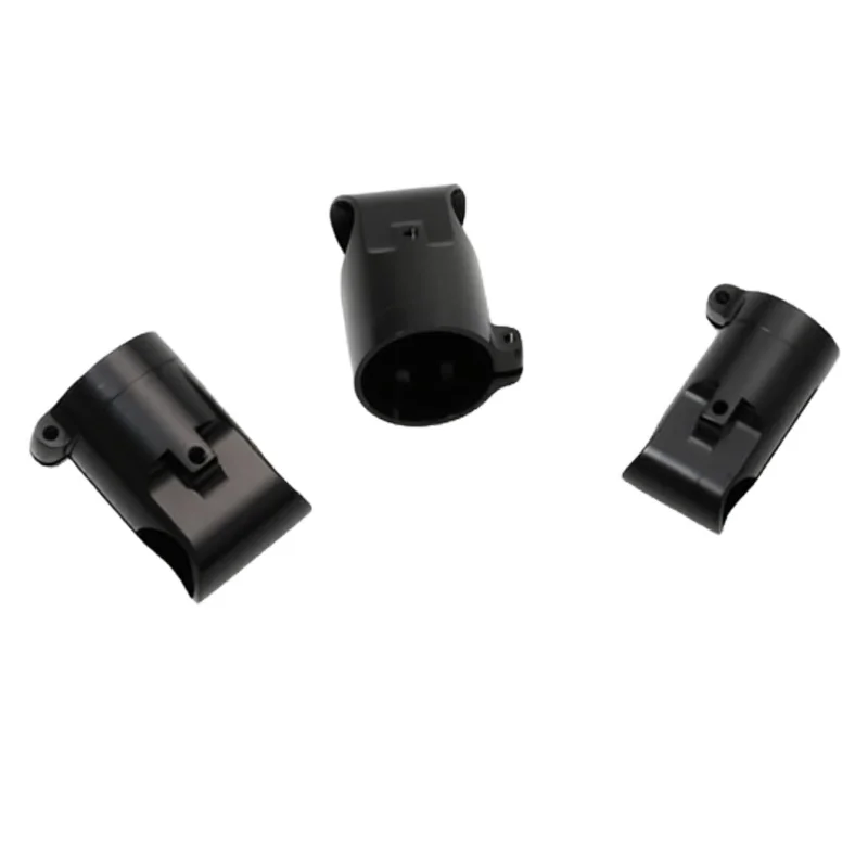 2PCS CNC Aluminum Alloy Three-way Tripod T-Joint Connector 25/20/16/12mm Pipe Clamp for RC Drone Landing Gear Tube Clip
