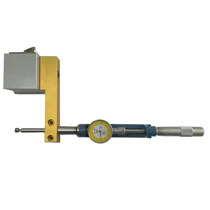 Micrometer and magnetic base dial