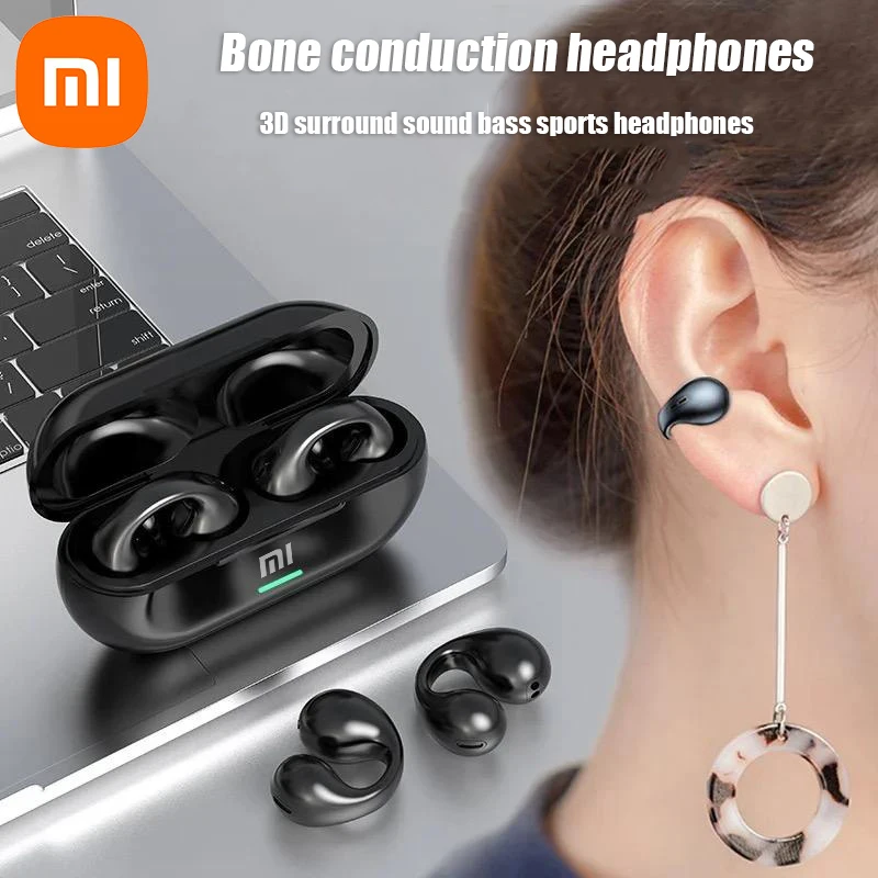 Xiaomi-Écouteur à conduction Sophia, casque compatible Bluetooth, écouteurs sans fil, 3D Surround, basse stéréo, casque de sport