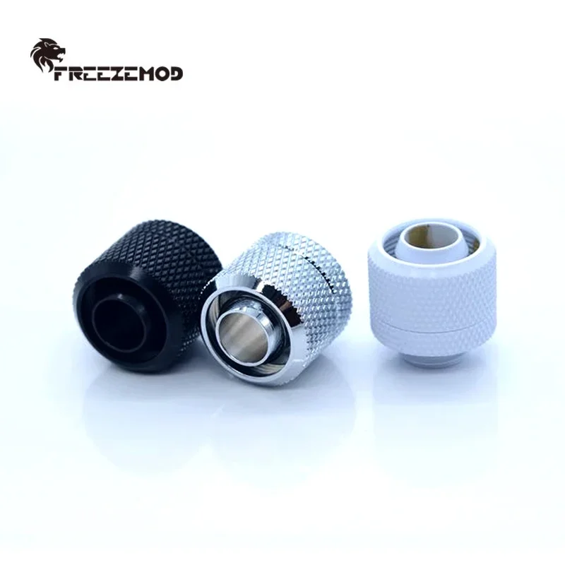 

FREEZEMOD Soft Tube 10*16mm Hose Fitting 3/8'' Thick For PVC PE Pipe,Watercooling Hand Quick-Connecting,Black Silver White