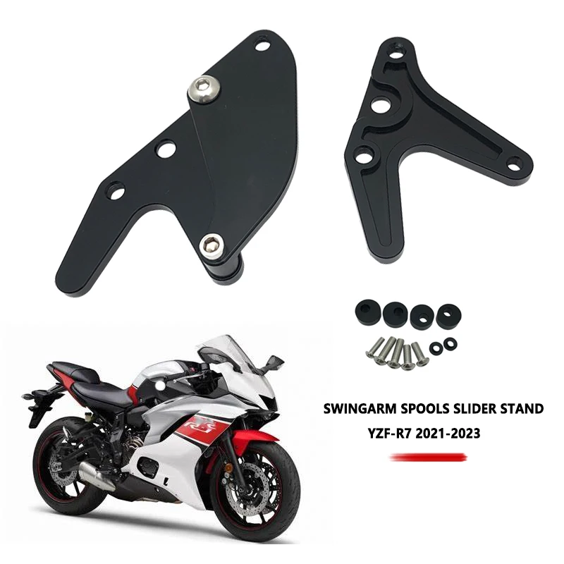 2023 ل ياماها R7 YZFR7 Swingarm بكرات حامل المتزلج ضبط مسامير YZF R7 R 7 2021 2022 دراجة نارية الملحقات