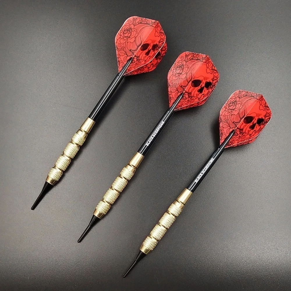 

3PCS dart 18g 15cm Professional Soft Tip Electronic Darts With Nice Pattern Dardos Feather Flights