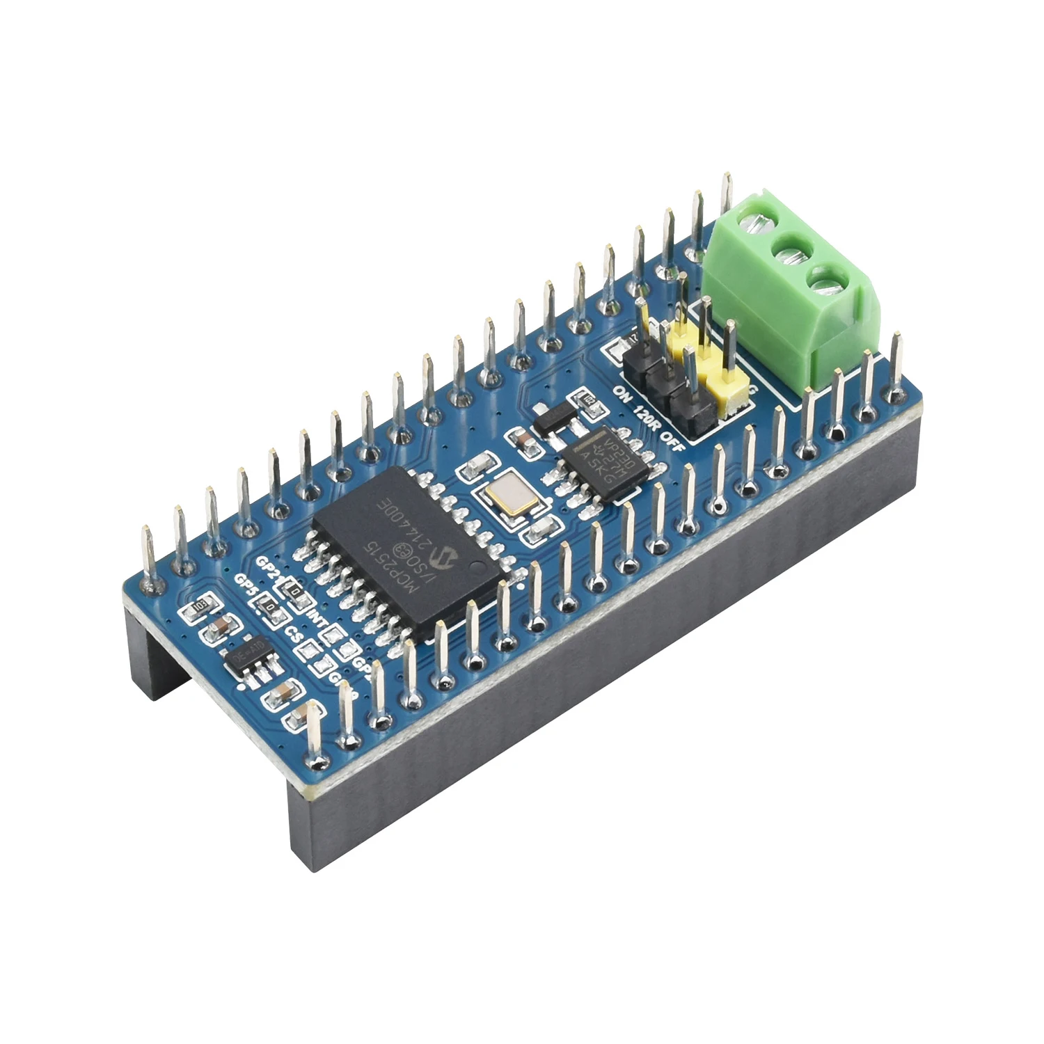 

3.3V 5V SPI CAN BUS Module Expansion Board Breakout HAT for RPI Raspberry Pi PICO W H RP2040 Development Board