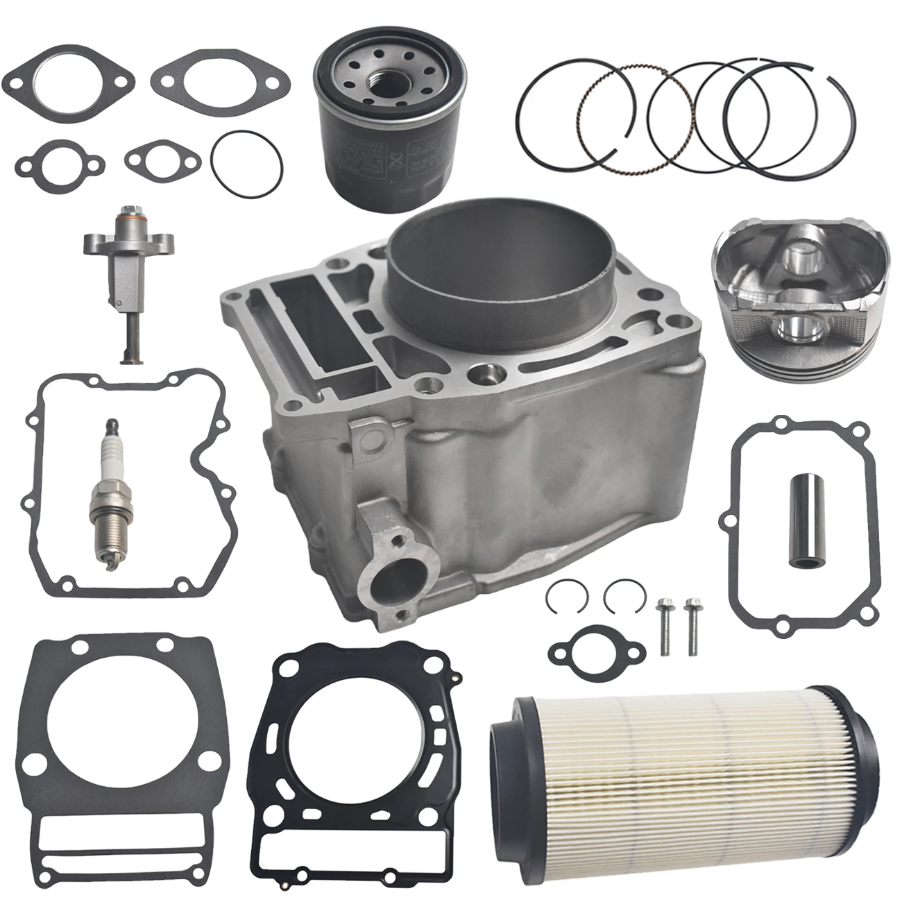 500 Cylinder With Air Filter Piston Gasket Top End Kit For Polaris Ranger Sportsman Scrambler 500 1996-2012