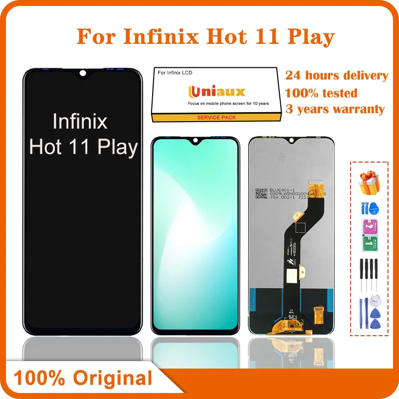 

For Infinix Hot 11 Play Mobile Phone LCD Screen Display assembly Touch Screen LCD Panel Replacement