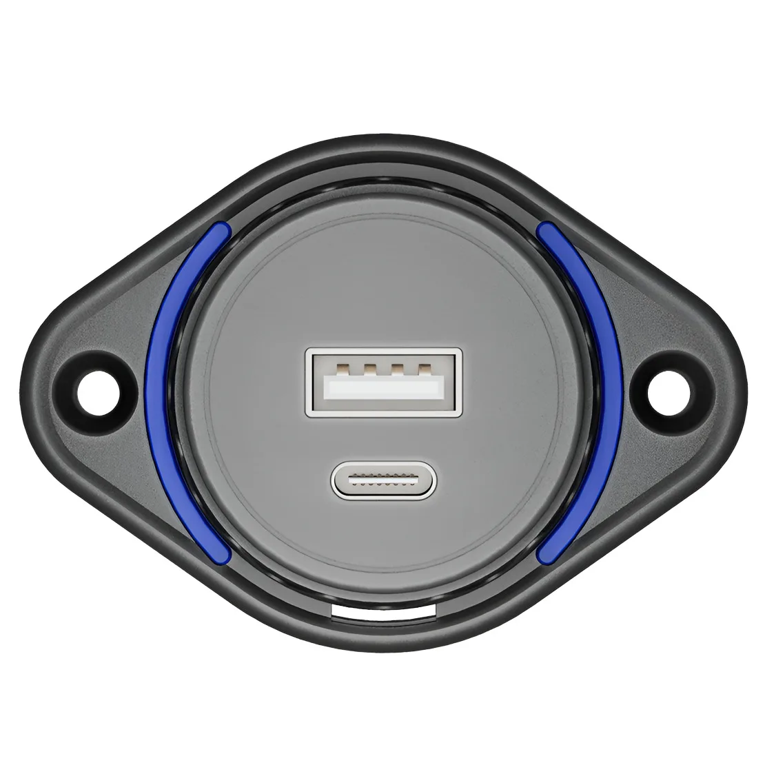 USB Type-C Charger Socket Panel Charge Charging Outlet Port Adapter Fit for Car Motorcycle Boat Truck Bus Motorhome Camper RV