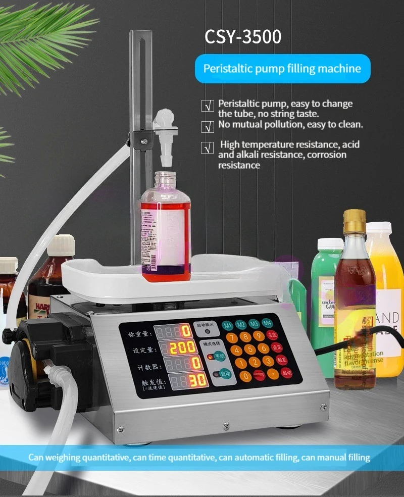 Weighing Type Quantitative Filling Machine 3.5 L/Min Automatic Glue Beverage Vinegar Liquid Filler Dispensing High-precision