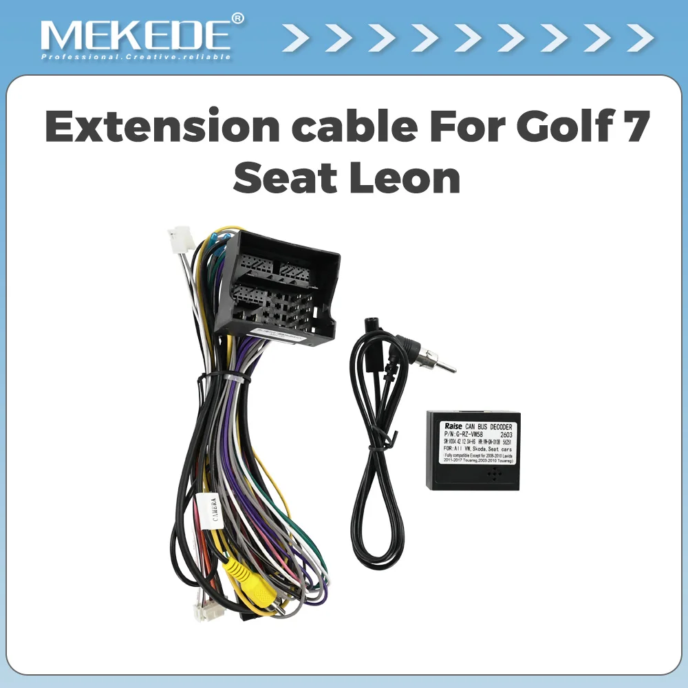 Android stereo car Radio Extension Cable canbus for Volkswagen VW Passat B8 Arteon Golf 7 R VII MK7 Tiguan L Touran L Seat Leon