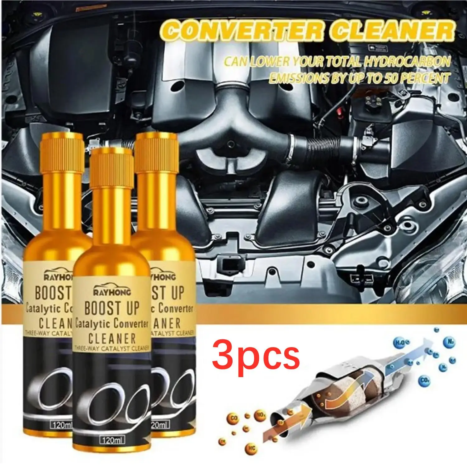 240/360ML Promotion Car Catalytic Converter Cleaners To Automobile Engine CSV Clean Accelerators Catalysts Easy Cleaner