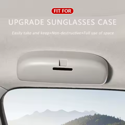 Car Glasses Case for Hyundai Tucson Elantra Verna Solaris IX30 IX35 Sonata for Ford Focus 2 3 Sunglasses Holder Eyeglasses Box