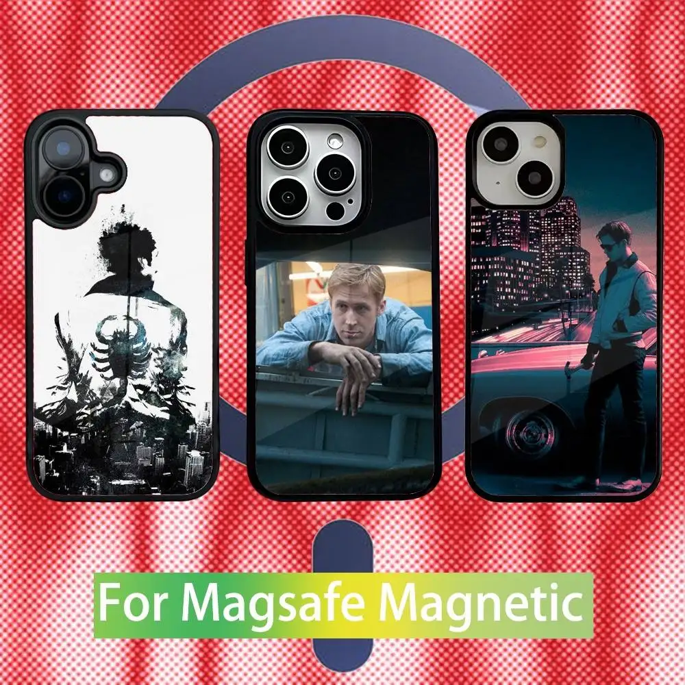 

Movie Drive Ryan Gosling Phone Case For iPhone 17,16,15,14,13,12,11 Pro,Max,Plus,Mini,Air,E Magnetic Magsafe Cover