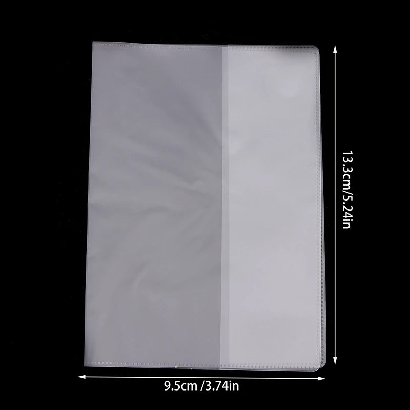 Juste de protection transparente pour passeport, étui à documents étanche, matériau PVC conviviale ré, portefeuille pour carte de crédit, 3 pièces