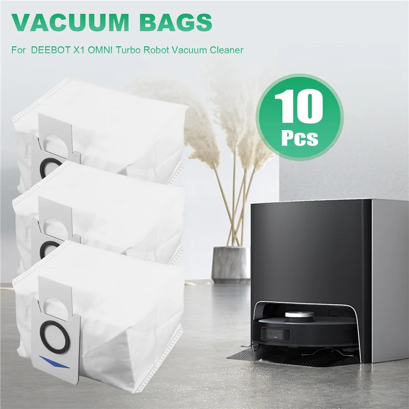 A24P, 10 упаковок, сменные мешки для пылесоса для робота-пылесоса ECOVACS DEEBOT X1 OMNI Turbo