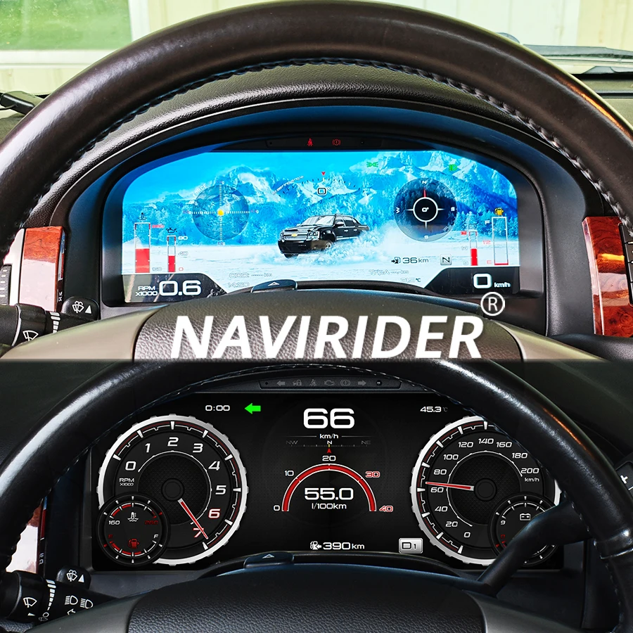 12.3 بوصة لسيارة شيفروليه جي إم سي يوكون تاهو سوبربان سيلفرادو 2007-2013 LCD أداة العنقودية الرقمية للسيارة شاشة ذكية Carplay HU