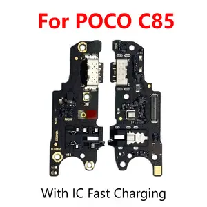 Bilashmart Xiaomi POCO C85 USB Charging Port Dock Connector Charger Board Microphone Module Flex Cable
