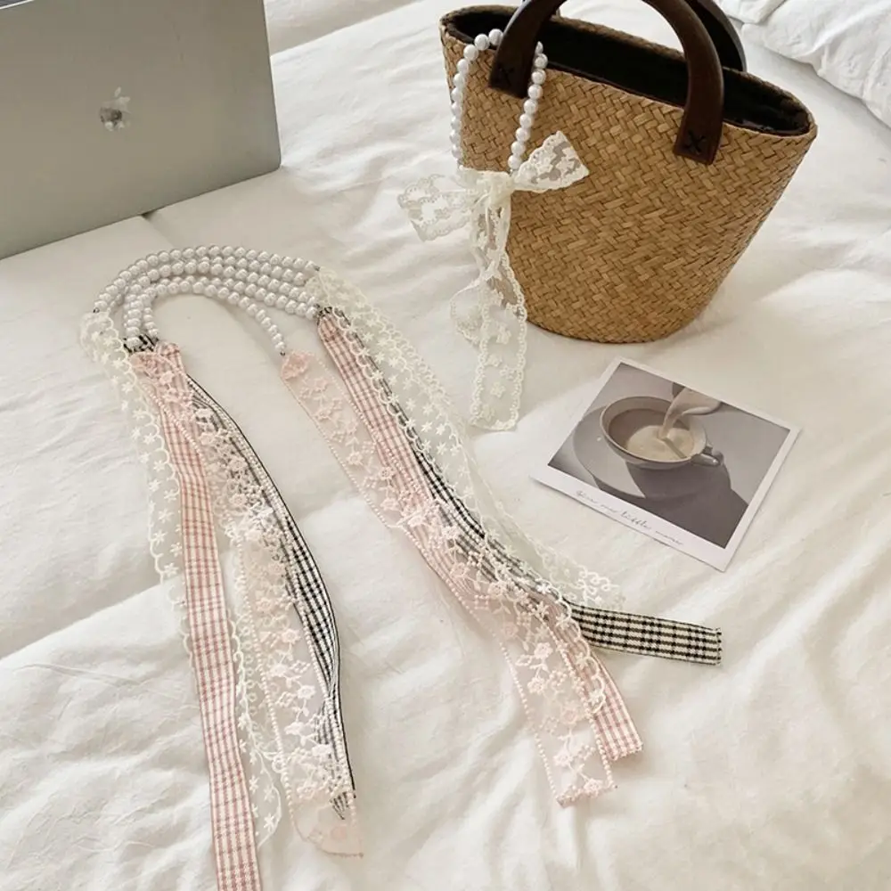 

Модная кружевная лента во французском стиле, веревка для волос, сетка, темперамент, милый шейный ремешок, держатель для хвоста, жемчужный круг для волос на каждый день