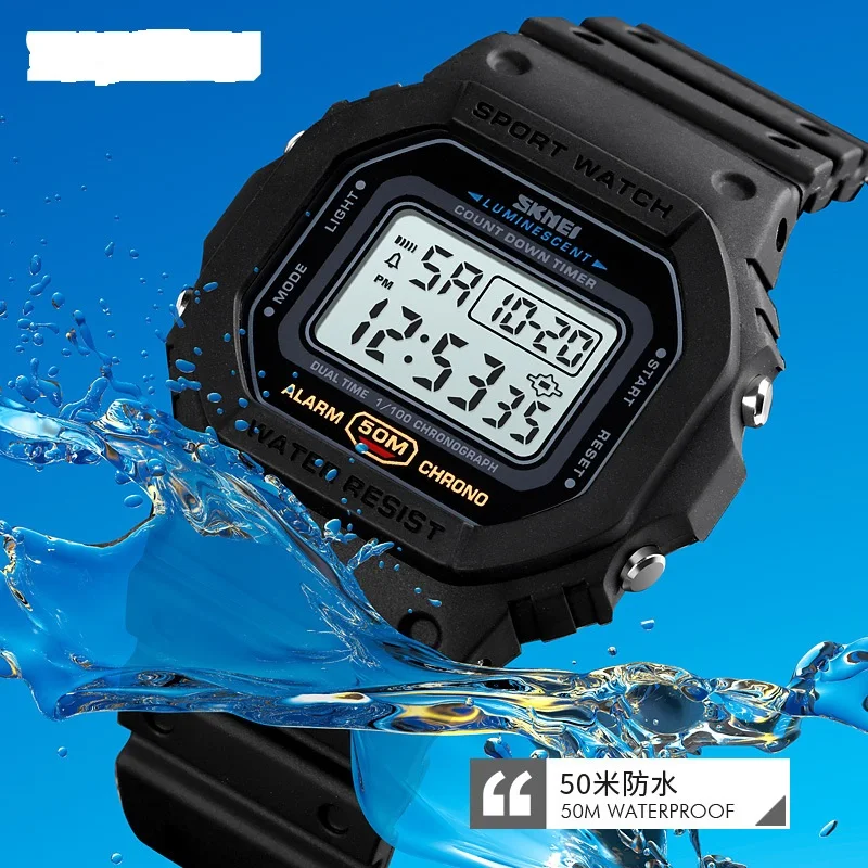 Fashion Style Multifunction Digital Wrist Watch for Men Luminous Alarm Date Led Display Watches Teenager Boys Sport Watch