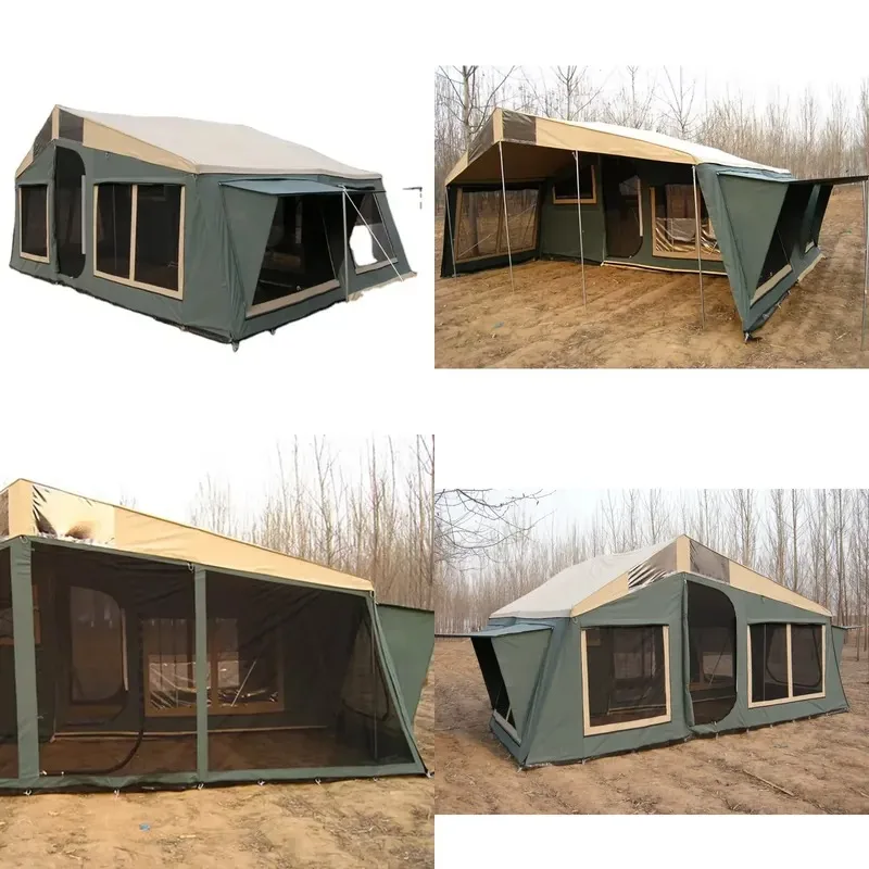 Waterproof Outdoor Camping Trailer Tent for Family Travel