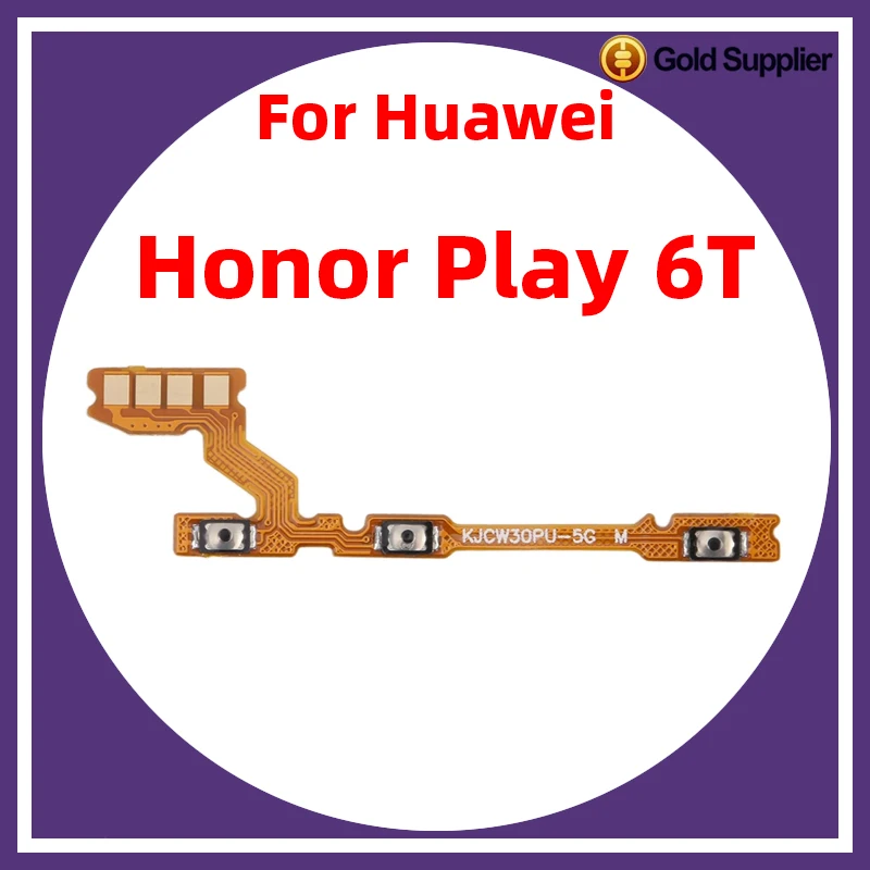 For Huawei Honor Play 6T Power ON OFF Volume Camera Key Button Switch Flex Cable Replacement