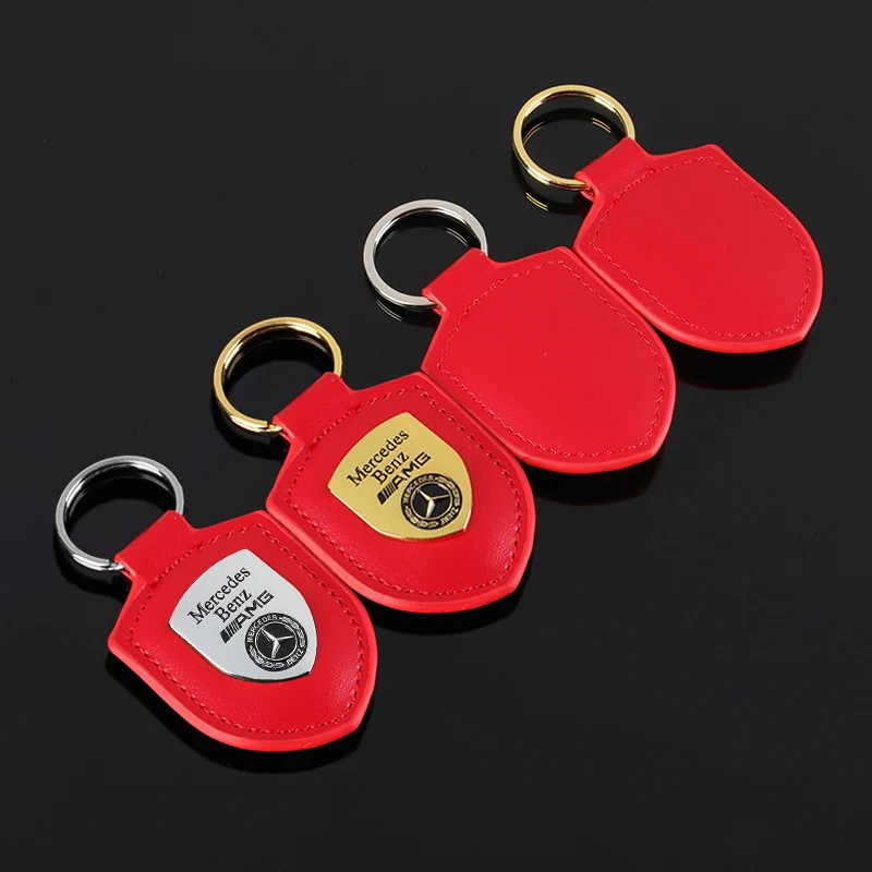 Creative Shield Styling Car Keychain Keyring For Mercedes Benz W205 W204 W203 W212 GLC CLA GLA AMG C180 C200 C300 C63 Coupe C43