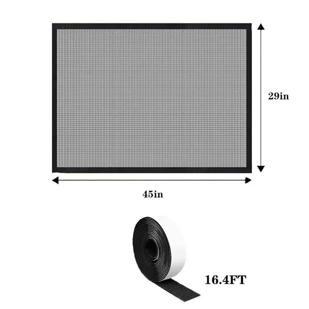 Childproofing Home Safety 29*40in Mesh Fireplace Cover Safety Door Mesh Quality Materials Conceal Ashes And Charcoal