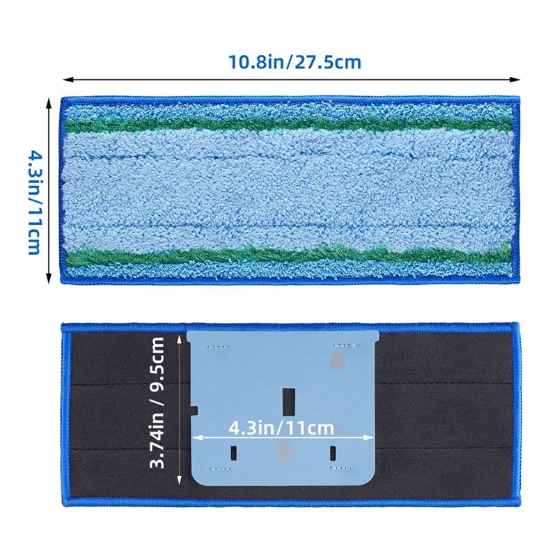 Substituição mop almofada compatível para irobot brava jet m6 robô mop acessórios lavável mop pano almofadas