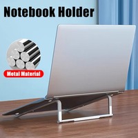 Metal Foldable Laptop Stand Portable Notebook Support Base Holder Pad Adjustable Riser Cooling Bracket Universal Laptop Tablet