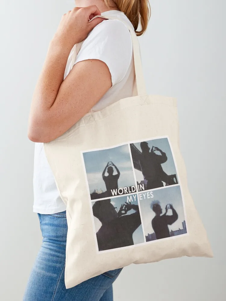 DM, World in my Eyes Tote Bag tote screen Cloth shopper women woman Canvas