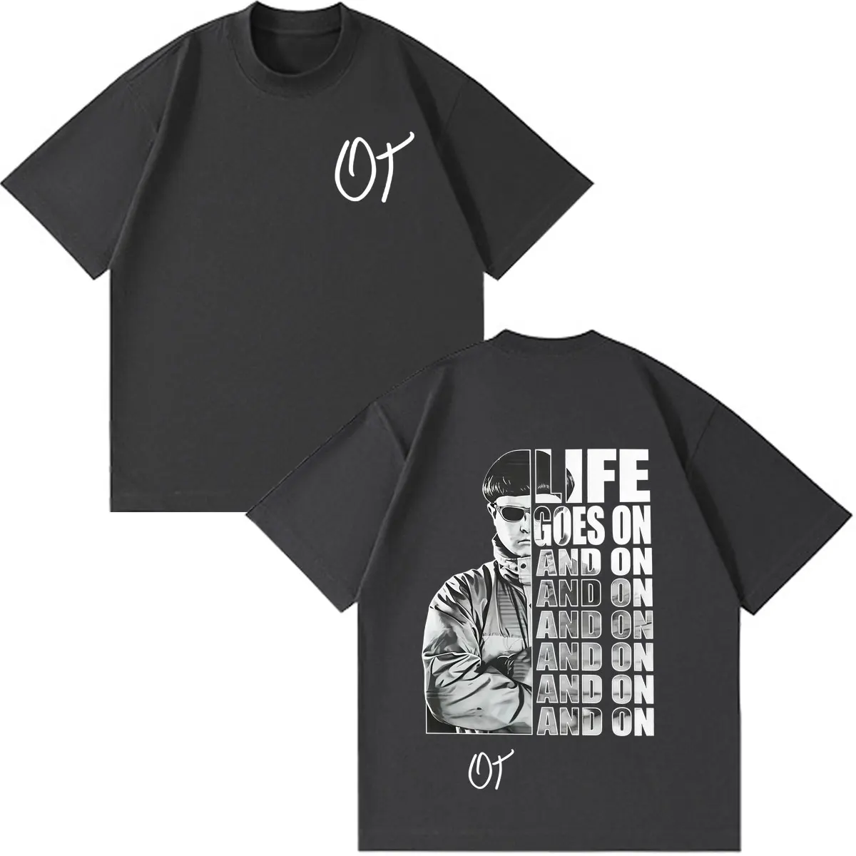 Singer Oliver Tree Life Goes on Album 2026 T Shirt  Men Women Fashion T-Shirt Summer Short-sleeved Loose Casual Hip-hop T-shirts