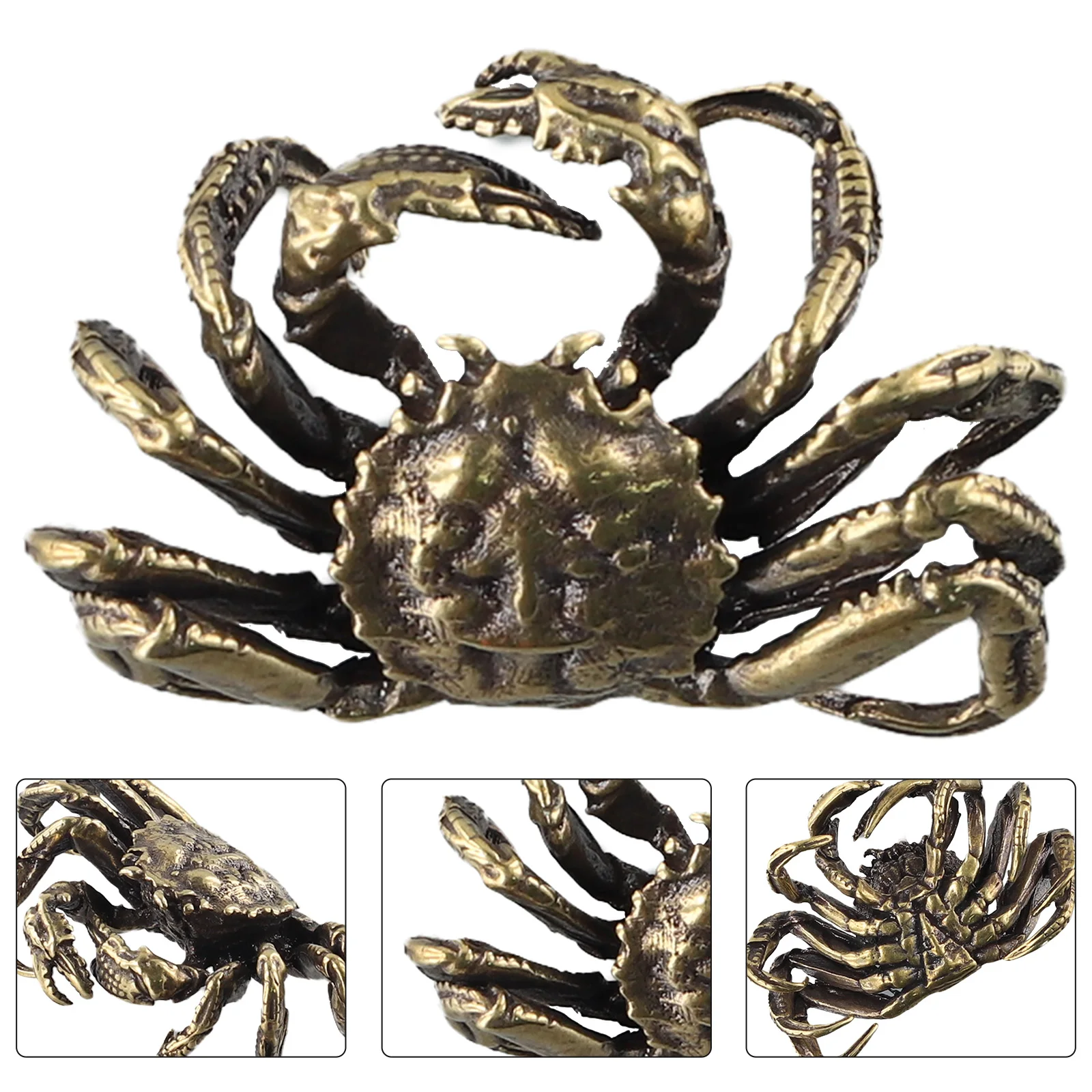 Crab Ornament Crab Statue For Office Living Room Cafe Home Decor Vintage Desk Decoration Desktop Ornament Crafts