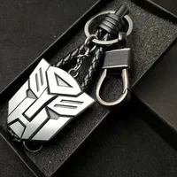 Transformers Peripheral Optimus Prime Bumblebee Logo Mad Autobots Keychain Ring Pendant Birthday Gift