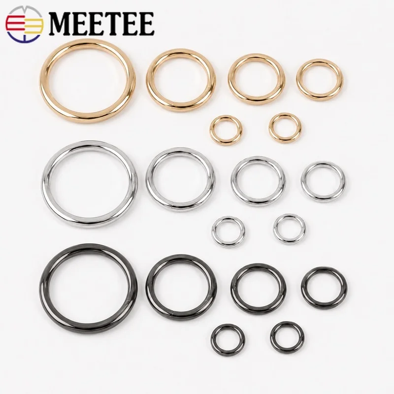20Pcs 10-60mm Metal O Rings Handbag Shoulder Strap Connector Backpack Webbing Ring Luggage Handle Link DIY Hardware Accessories