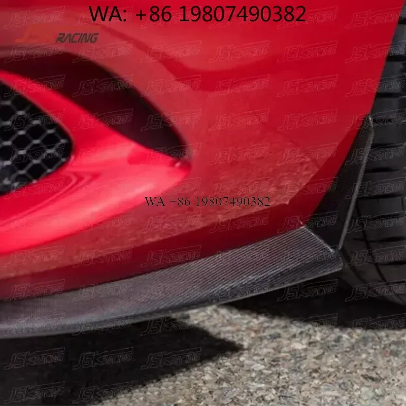 Wmwmnu Dry Carbon Fiber Front Bumper Lip Splitter Spoiler for 2022 2023 296 GTB OEM Style Body Kit Accessories