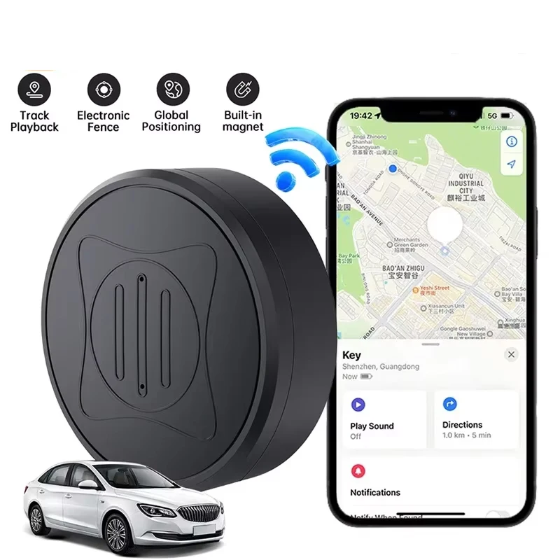 GPS Tracker Strong Magnetic Car Anti-Lost Device Pet Kids Bag For IOS Android Smart Finder Locator Bluetooth Finder