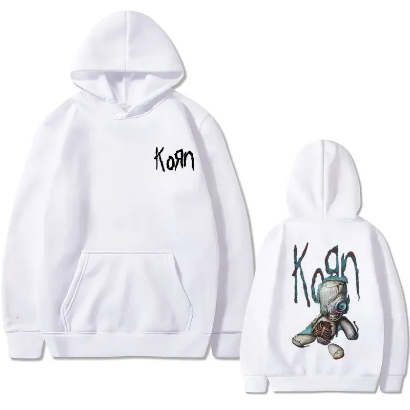 Vintage 90s America Rock Band Korn ISSUES Hoodie Male Casual Hoodies Men Loose Sweatshirt Man Sportswear Men's Hip Hop Pullover