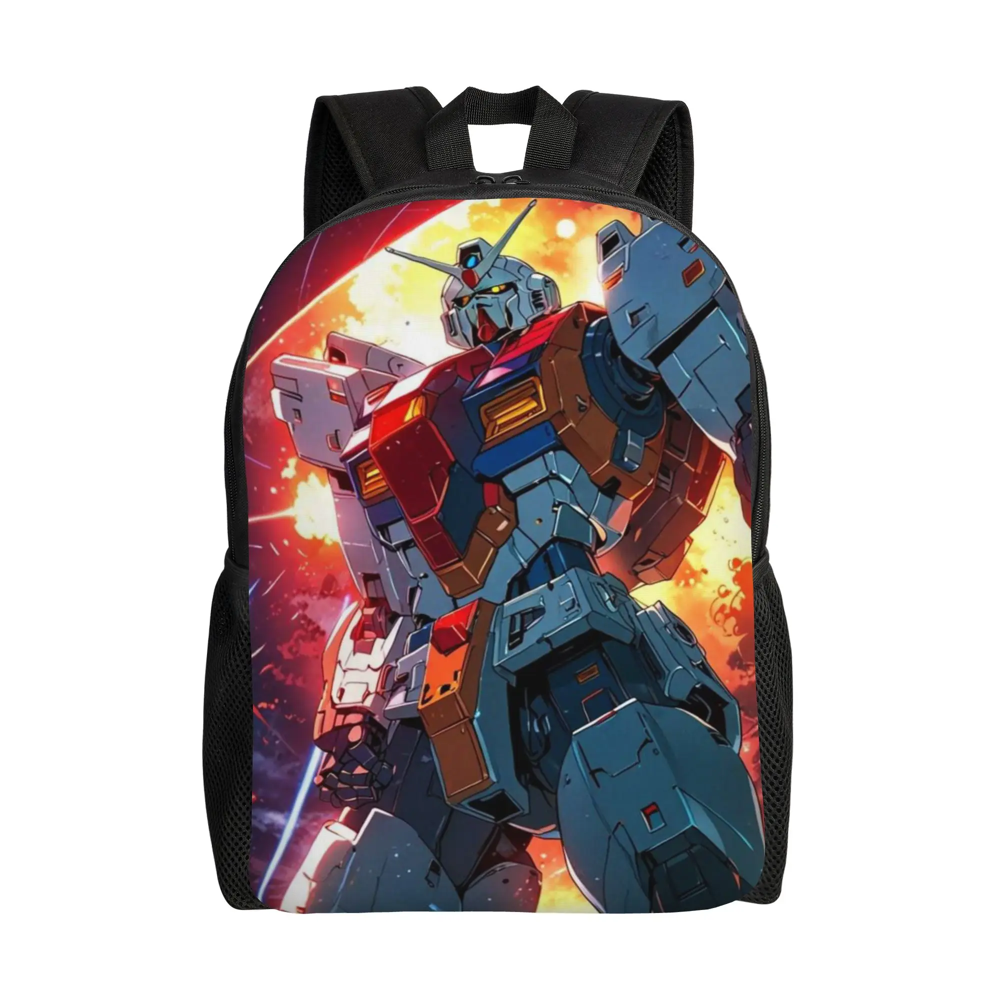 Gundam Schoolbag Back to school season Robot Movies (3)  Portable Backpack