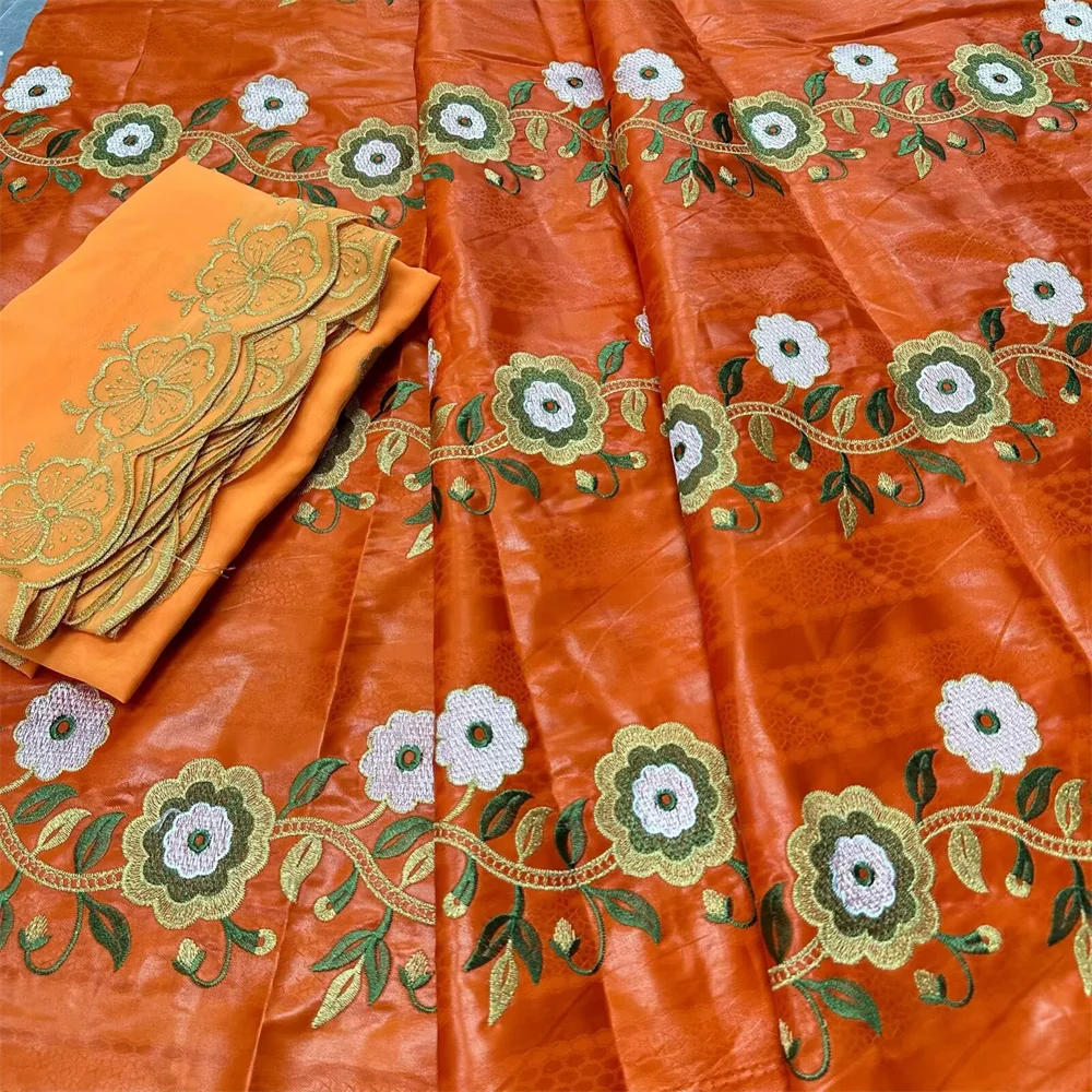 

Hot High Quality Bazin Riche Tissue 2025 New Arrival African Riche Basin Fabric With Stones Guinea Brocade Fabrics 5+2 Yards/Lot