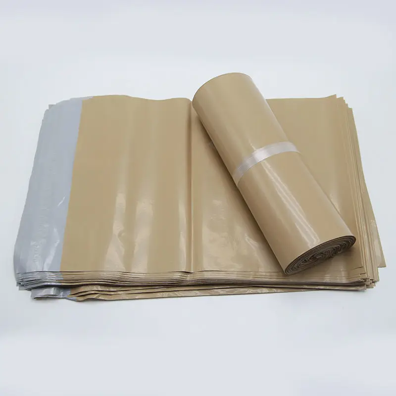 

New Milk Tea Color Express Delivery Bags Goods Selling Packaging Tool Logistics Envelopes Mailers Pouch Waterproof Self-adhesive