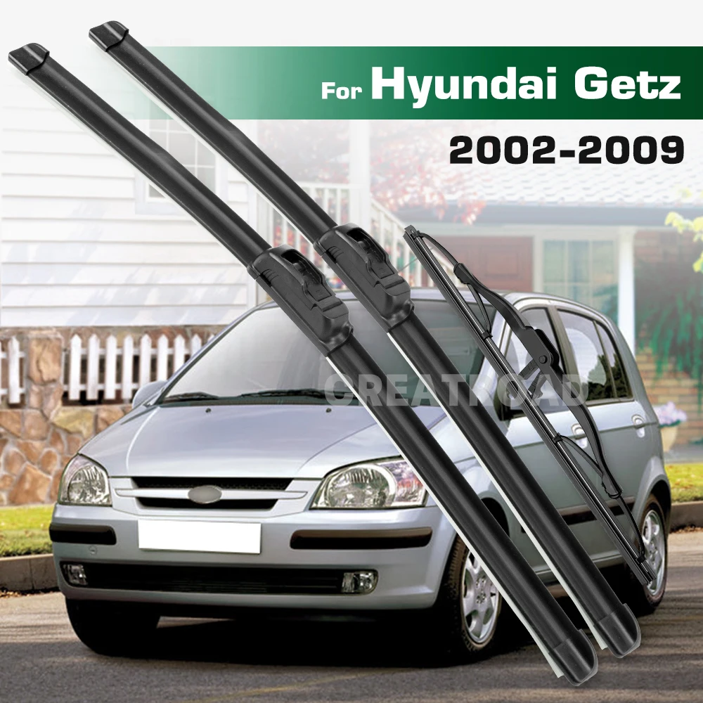 

GREATROAD стеклоочиститель с левым и правым рулем, набор передних и задних щеток стеклоочистителя для Hyundai Getz 2002-2009, щетки для лобового стекла