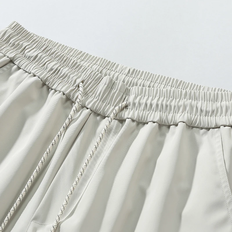 Summer men's shorts five-point pants outdoor sports elastic waist multi-pocket shorts breathable fashion casual pants