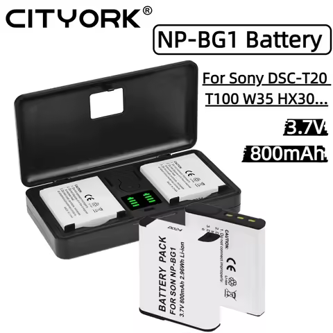 NP-BG1 NP BG1 Battery For Sony DSC-W210 DSC-W100 W50 H50 DSC-H55 DSC-H7 H3 H9 H10 NP-FG1 NP FG1 Lithium Ion Battery With Charger